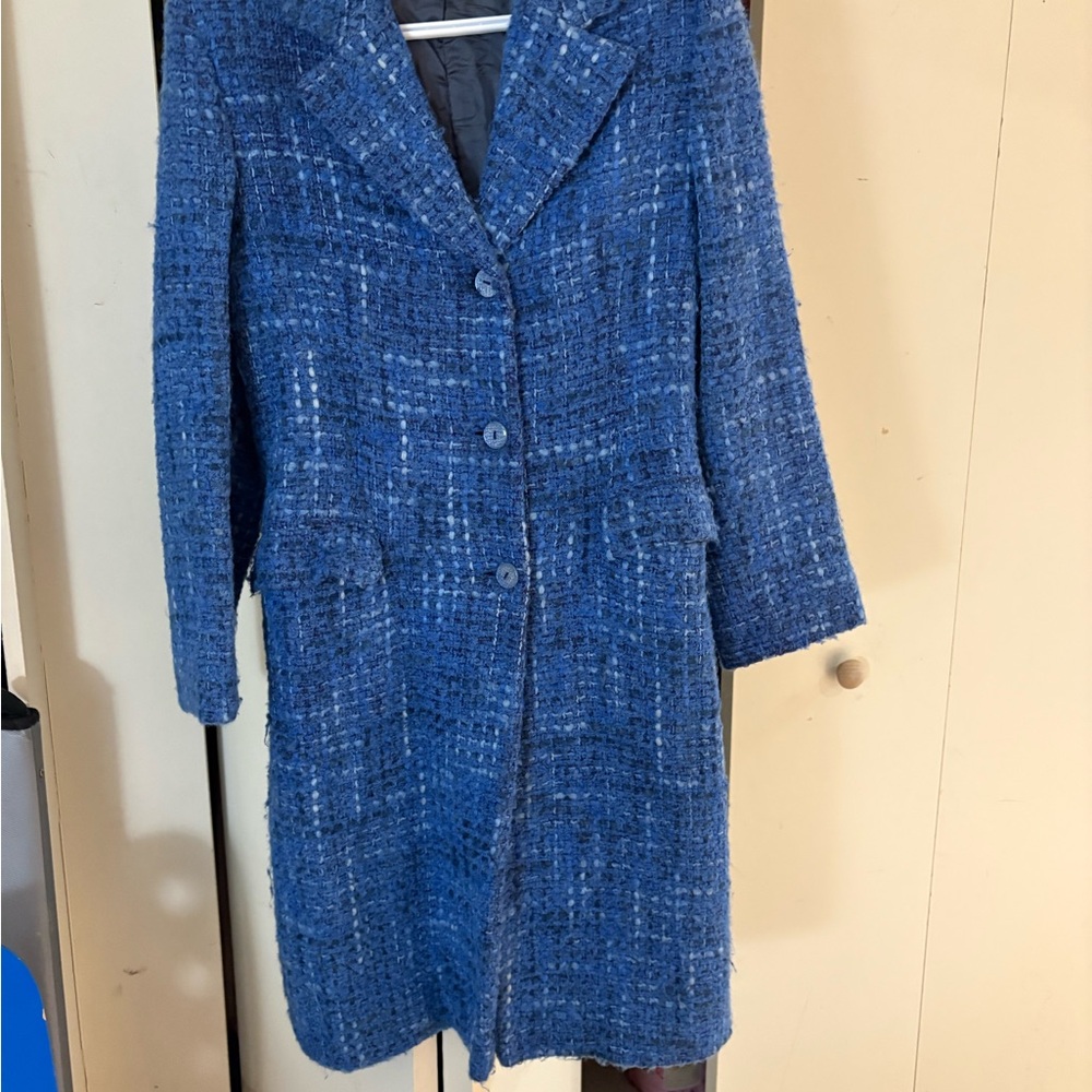 Beautiful Hilary Radley Blue tweed coat